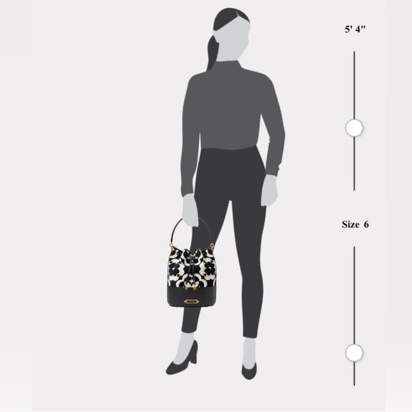 Kate Spade Monogram Flower Bucket Bag - Picture 8 of 8